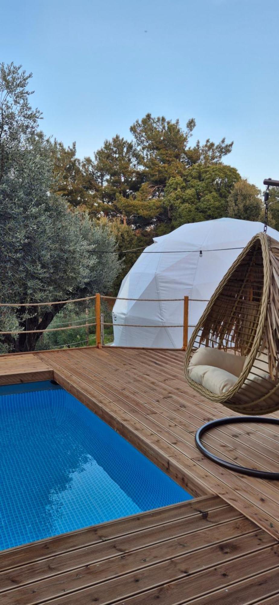 Luxury Dome Tents Ikaria Ap'Esso2 Raches  Экстерьер фото